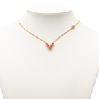 Louis Vuitton Essential Necklace Gold Pink Plated — view 7