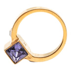 Louis Vuitton Bague Gamble Ring Gold Purple Swarovski — view 6
