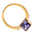 Louis Vuitton Bague Gamble Ring Gold Purple Swarovski — view 5