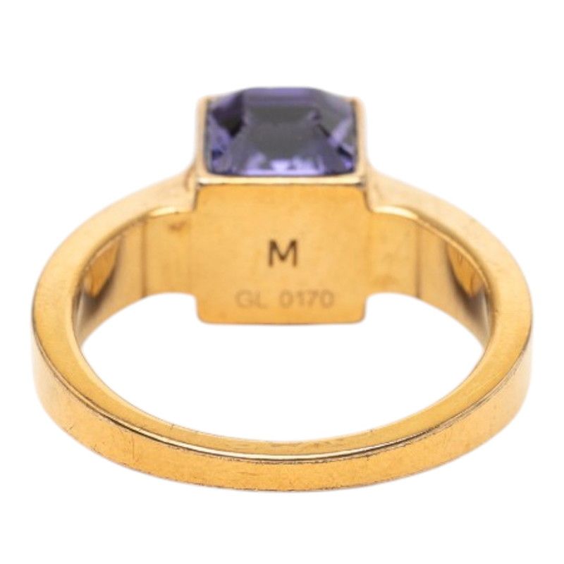 Louis Vuitton Bague Gamble Ring Gold Purple Swarovski — view 3