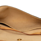Louis Vuitton Monogram Pochette Twin GM Crossbody Shoulder Bag Brown Leather — view 4