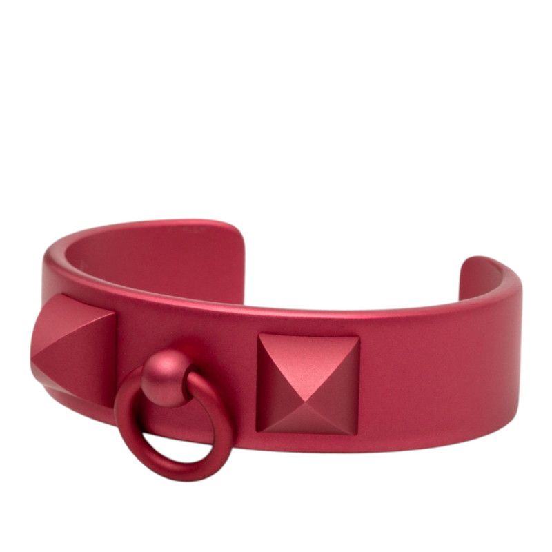 Hermes Collier de Chien Medley Sunset Bangle T2 Pink Aluminum Bracelet — view 2