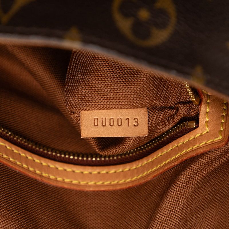 Louis Vuitton Monogram Mini Looping Shoulder Bag Brown Leather — view 6