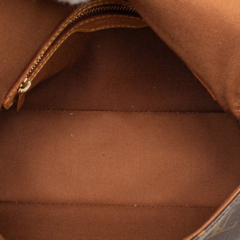 Louis Vuitton Monogram Mini Looping Shoulder Bag Brown Leather — view 4