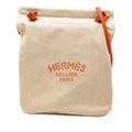 Hermes Aline PM Shoulder Bag Beige Orange Toilet Blanc Leather