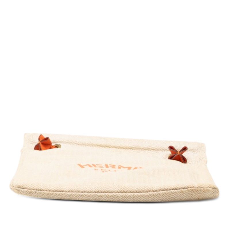 Hermes Aline PM Shoulder Bag Beige Orange Toilet Blanc Leather — view 3