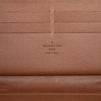 Louis Vuitton Monogram Zippy Organizer Zip Around Wallet Brown Leather — view 6