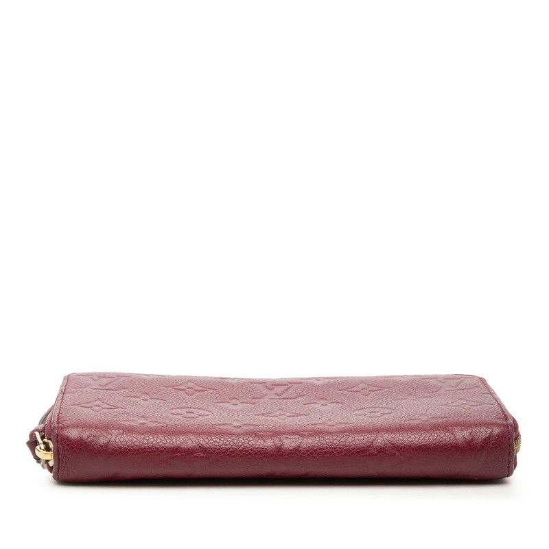 Louis Vuitton Monogram Empreinte Zippy Wallet Zip Around Leather Purple — view 3
