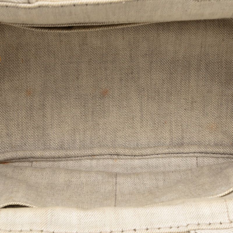 Prada Canapa Mini 2-Way Shoulder Bag Gray Canvas — view 5