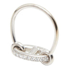 Hermes Farandole Ring 50 18k White Gold Diamond 18k