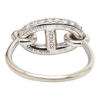 Hermes Farandole Ring 50 18k White Gold Diamond 18k