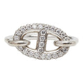 Hermes Farandole Ring 50 18k White Gold Diamond 18k