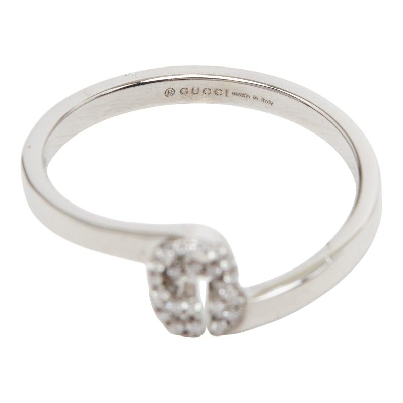Gucci GG Running Ring 18k White Gold Diamond 18k