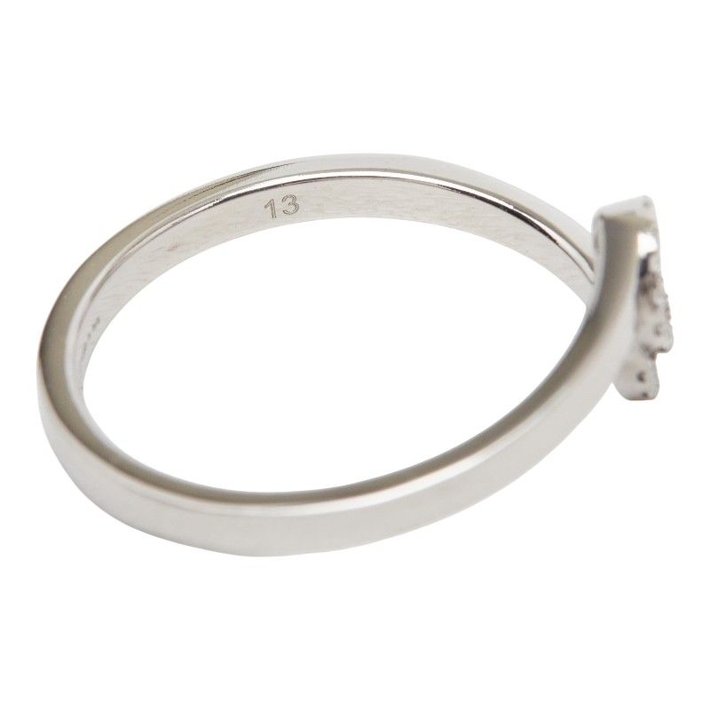 Gucci GG Running Ring 18k White Gold Diamond 18k