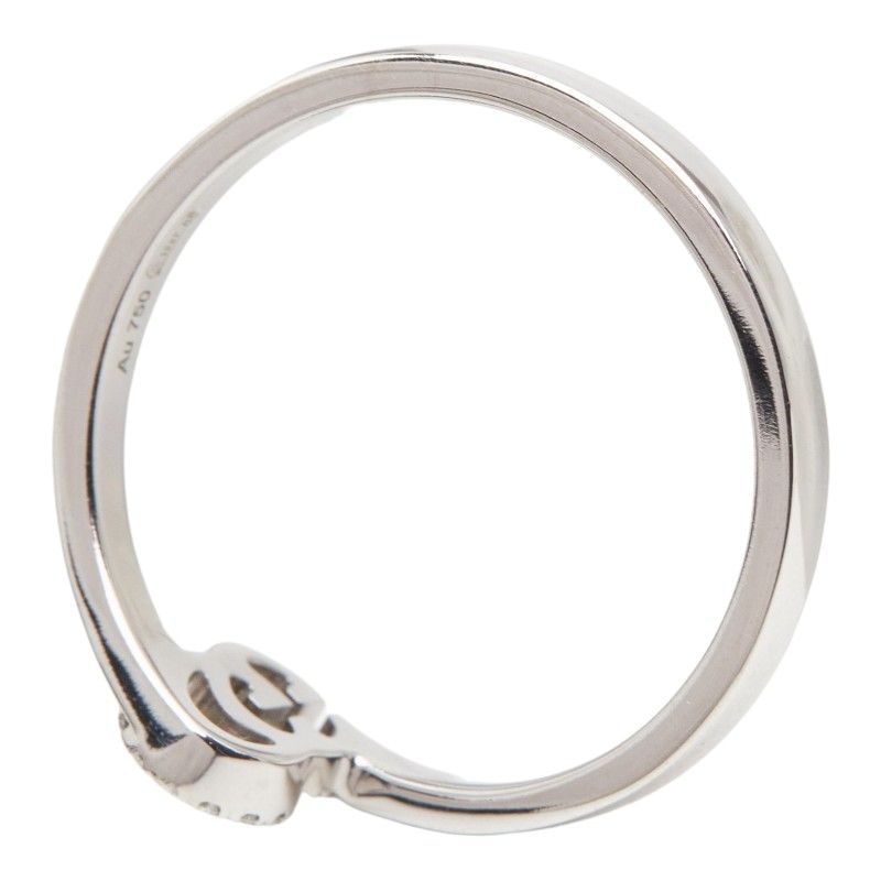 Gucci GG Running Ring 18k White Gold Diamond 18k