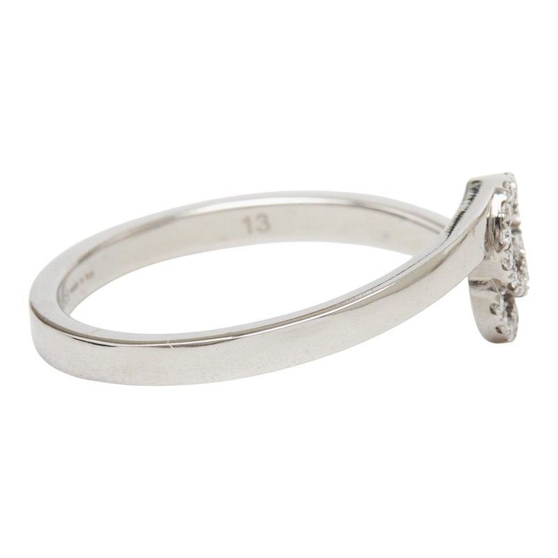 Gucci GG Running Ring 18k White Gold Diamond 18k