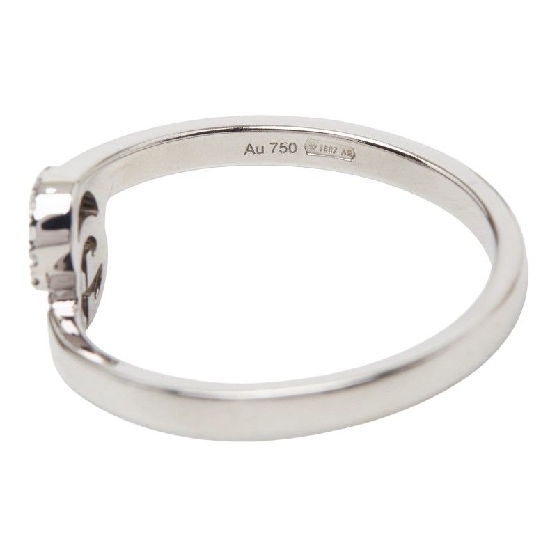 Gucci GG Running Ring 18k White Gold Diamond 18k