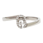 Gucci GG Running Ring 18k White Gold Diamond 18k