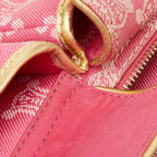 Celine Triomphe Belt Bag Waist Pouch 34 Pink Gold Denim Leather — view 7