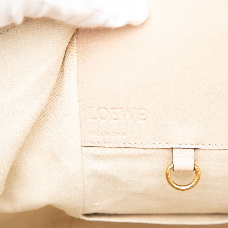 Loewe Hammock Small 2-Way Shoulder Bag Pink Beige Leather — view 5