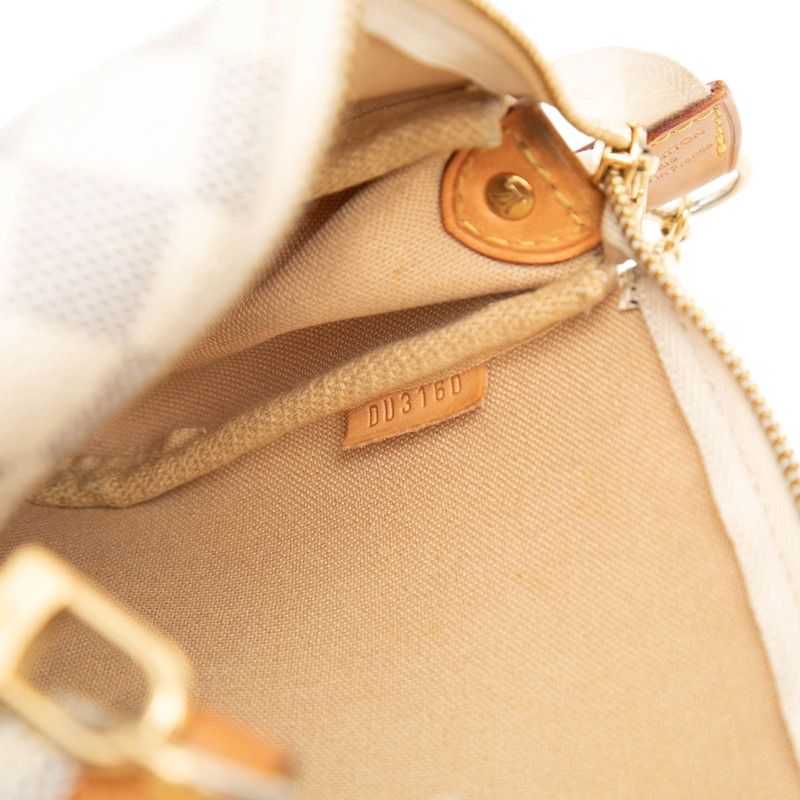 Louis Vuitton Damier Azur 2-Way Shoulder Bag White Leather — view 6