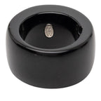 Chanel CC Logo Heart Ring Black Multicolor Plastic Rhinestone