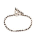 Gucci Heart Ball Chain Bracelet 18 Silver — view 3