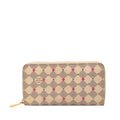 Louis Vuitton Damier Azur Zippy Wallet Studs Zip Around White Pink