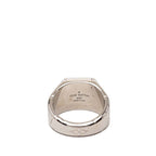 Louis Vuitton Monogram Signet Ring M Silver Metal — view 4