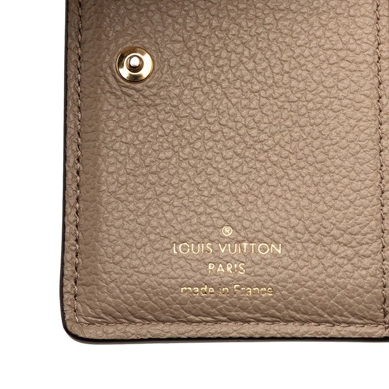 Louis Vuitton Monogram Empreinte Porte Feuille Bicolor Bifold Wallet Tourterelle — view 6