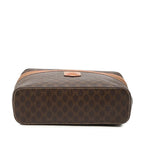 Celine Macadam Handbag Vanity Bag Brown Leather — view 3