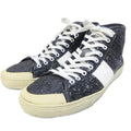 Saint Laurent Paris Eddie Era SL Glitter High Cut Sneakers Lame Contrast