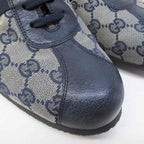 Gucci Sherry Line GG Canvas Sneakers Contrast Leather 42 Beige Navy — view 7