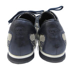 Gucci Sherry Line GG Canvas Sneakers Contrast Leather 42 Beige Navy — view 3