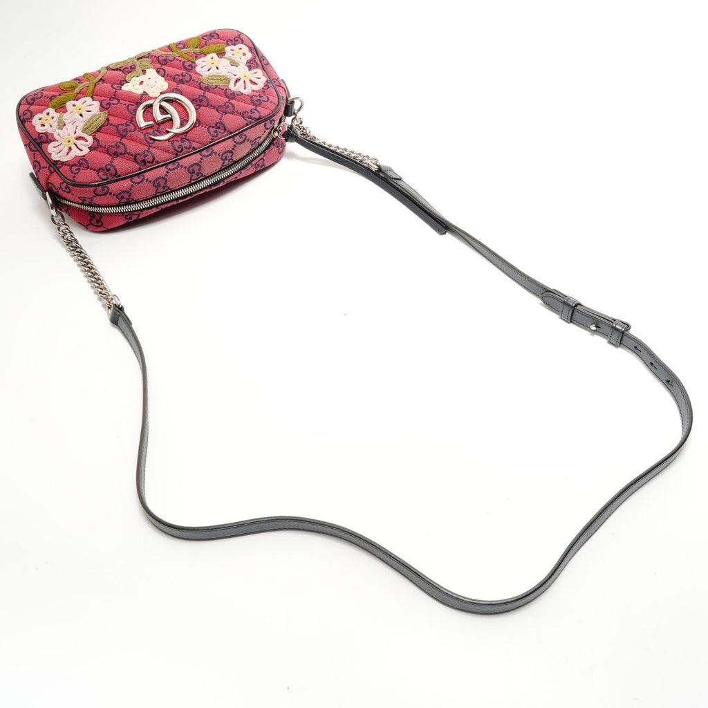 Gucci Shoulder Bag GG Marmont Canvas Embroidery Chain — view 8