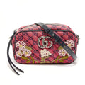 Gucci Shoulder Bag GG Marmont Canvas Embroidery Chain