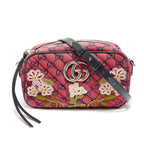 Gucci Shoulder Bag GG Marmont Canvas Embroidery Chain