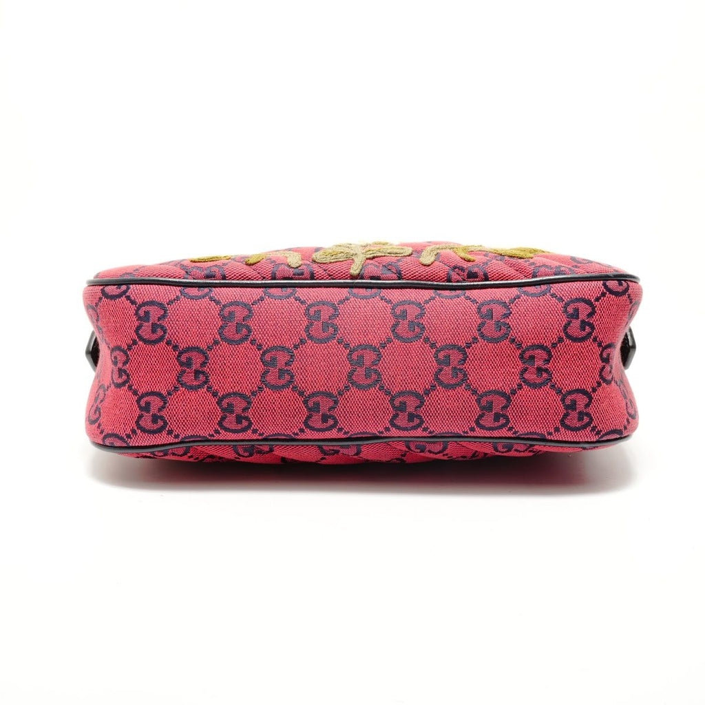 Gucci Shoulder Bag GG Marmont Canvas Embroidery Chain — view 7