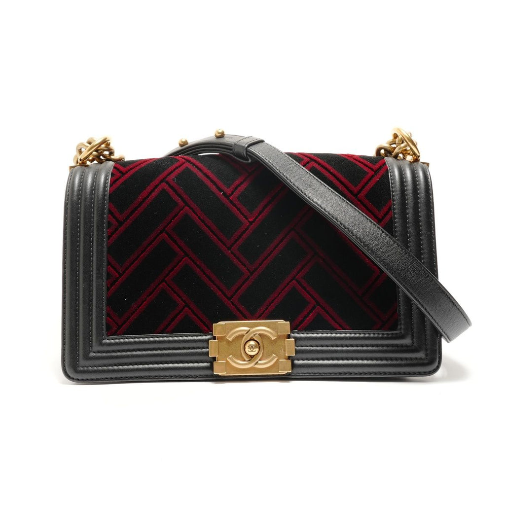 Chanel Shoulder Bag Velour
