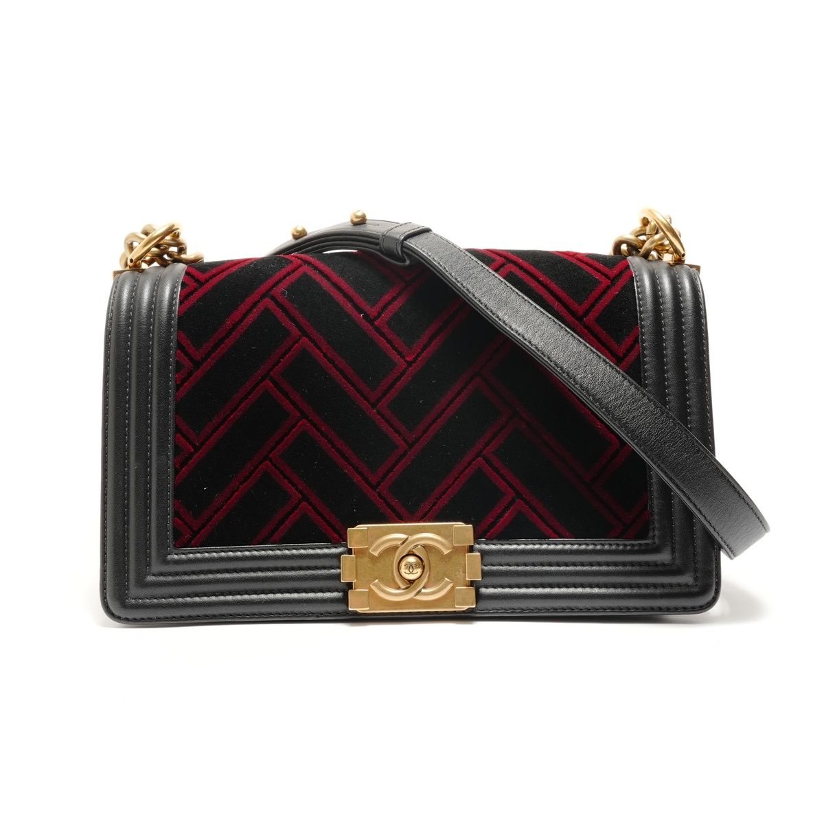 Chanel Shoulder Bag Velour