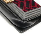 Chanel Shoulder Bag Velour — view 6