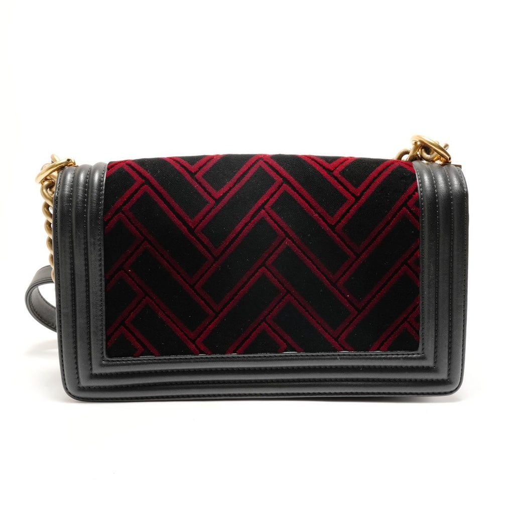 Chanel Shoulder Bag Velour — view 2
