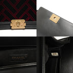 Chanel Shoulder Bag Velour — view 9