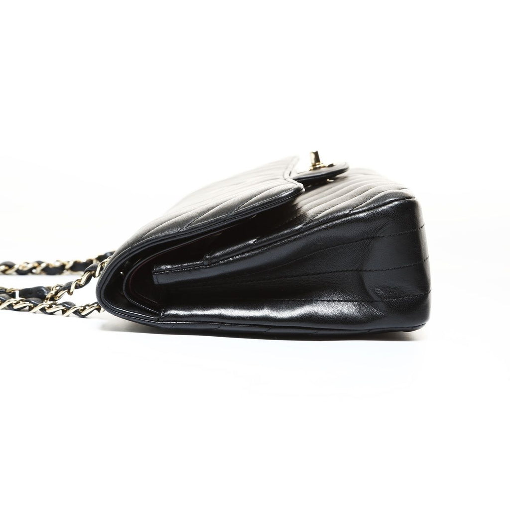 Chanel Shoulder Bag Chez Blanc CC Logo Double Flap — view 3