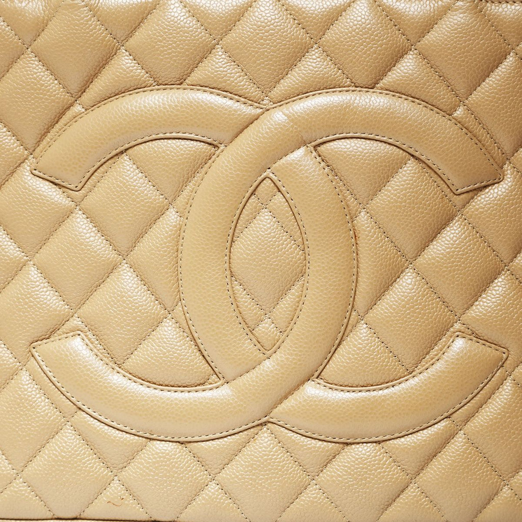 Chanel Handbag Medallion Tote Caviar Leather — view 8