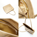 Chanel Handbag Medallion Tote Caviar Leather — view 9