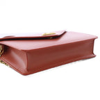 Celine Chain Wallet Shoulder Bag Leather Brown KH — view 4