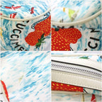 Gucci Children Shoulder Bag All Over Pattern Nylon Light Blue White — view 8