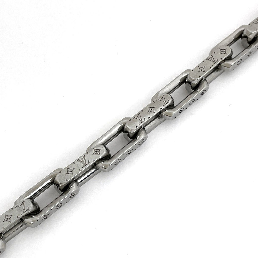 Louis Vuitton Bracelet Monogram Chain Metal Silver — view 2