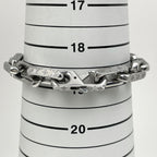 Louis Vuitton Bracelet Monogram Chain Metal Silver — view 3
